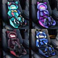 Child Car Safety Seat Adjustable Portable Convenient Breathable cotton fabric Baby Safety Seat Childen Protect Highly Portable Seat universal All years (012years old)