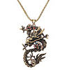 China Dragon Diamond Inlaid Necklace