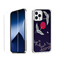 Chinese Style Case For Apple iPhone 12 iPhone 11 iPhone 12 Pro Max Unique Design Protective Case with Screen Protector Shockproof Back Cover TPU