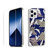 Chinese Style Case For Apple iPhone 12 iPhone 11 iPhone 12 Pro Max Unique Design Protective Case with Screen Protector Shockproof Back Cover TPU