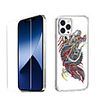 Chinese Style Case For Apple iPhone 12 iPhone 11 iPhone 12 Pro Max Unique Design Protective Case with Screen Protector Shockproof Back Cover TPU
