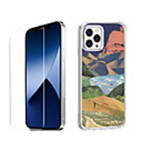 Chinese Style Case For Apple iPhone 12 iPhone 11 iPhone 12 Pro Max Unique Design Protective Case with Screen Protector Shockproof Back Cover TPU
