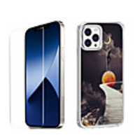 Chinese Style Case For Apple iPhone 12 iPhone 11 iPhone 12 Pro Max Unique Design Protective Case with Screen Protector Shockproof Back Cover TPU