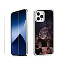 Chinese Style Case For Apple iPhone 12 iPhone 11 iPhone 12 Pro Max Unique Design Protective Case with Screen Protector Shockproof Back Cover TPU