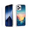 Chinese Style Case For Apple iPhone 12 iPhone 11 iPhone 12 Pro Max Unique Design Protective Case with Screen Protector Shockproof Back Cover TPU