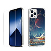 Chinese Style Case For Apple iPhone 12 iPhone 11 iPhone 12 Pro Max Unique Design Protective Case with Screen Protector Shockproof Back Cover TPU