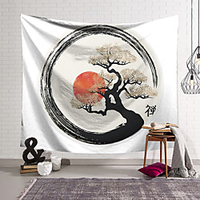 Chinese Style Ink Painting Style Wall Tapestry Art Decor Blanket Curtain Hanging Home Bedroom Living Room Decoration Polyester miniinthebox
