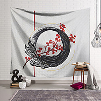 Chinese Style Ink Painting Style Wall Tapestry Art Decor Blanket Curtain Hanging Home Bedroom Living Room Decoration Polyester miniinthebox