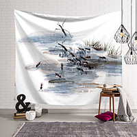 Chinese Style Wall Tapestry Art Decor Blanket Curtain Hanging Home Bedroom Living Room Decoration Polyester Ant miniinthebox