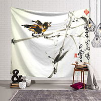 Chinese Style Wall Tapestry Art Decor Blanket Curtain Hanging Home Bedroom Living Room Decoration Polyester Bird miniinthebox