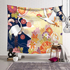 Chinese Style Wall Tapestry Art Decor Blanket Curtain Hanging Home Bedroom Living Room Decoration Polyester Crane Flower Floral Plant
