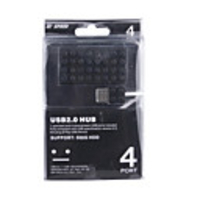 Chocolate Style 4-Port USB 2.0 Hub (Black)