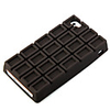 Chocolate Shaped Protective Silicone Case for iphone 4 Black