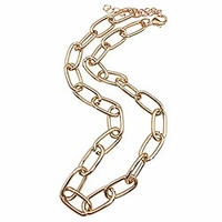 choker necklaces for women gold color choker necklace chain chokers dainty necklace, paperclip necklace for women girls (gold color)