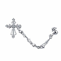 christian cross jewelry cross zircon brooch pin cubic zirconia cross crusader cross lapel pin crystal rhinestone crucifix pin brooch gift for godmother godfather (s cross) miniinthebox