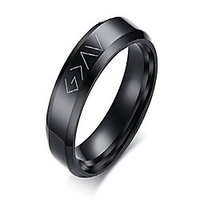 christian stainless steel god is greater than the highs and lows rings for men women, black, size 11
