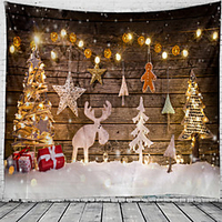 Christmas / Classic Theme Wall Decor 100% Polyester Classic / Fantasy Wall Art,  150100 cm Decoration