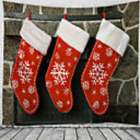 Christmas / Classic Theme Wall Decor 100% Polyester Classic / Fantasy Wall Art,  150100 cm Decoration