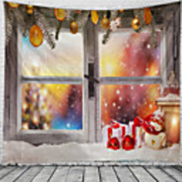 Christmas / Classic Theme Wall Decor 100% Polyester Classic / Fantasy Wall Art,  150100 cm Decoration