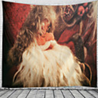 Christmas / Classic Theme Wall Decor 100% Polyester Classic / Fantasy Wall Art,  150100 cm Decoration