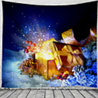 Christmas / Classic Theme Wall Decor 100% Polyester Classic / Fantasy Wall Art,  150100 cm Decoration
