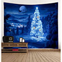 Christmas / Classic Theme Wall Decor 100% Polyester Classic / Fantasy Wall Art,  150100 cm Decoration