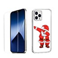 Christmas Case For Apple iPhone 12 iPhone 11 iPhone 12 Pro Max Unique Design Protective Case with Screen Protector Shockproof Back Cover TPU