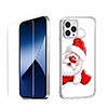 Christmas Case For Apple iPhone 12 iPhone 11 iPhone 12 Pro Max Unique Design Protective Case with Screen Protector Shockproof Back Cover TPU