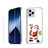 Christmas Case For Apple iPhone 12 iPhone 11 iPhone 12 Pro Max Unique Design Protective Case with Screen Protector Shockproof Back Cover TPU