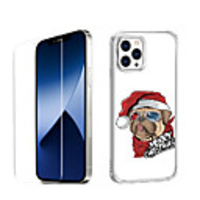 Christmas Case For Apple iPhone 12 iPhone 11 iPhone 12 Pro Max Unique Design Protective Case with Screen Protector Shockproof Back Cover TPU