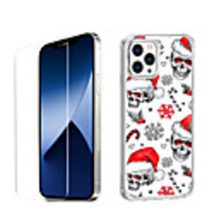 Christmas Case For Apple iPhone 12 iPhone 11 iPhone 12 Pro Max Unique Design Protective Case with Screen Protector Shockproof Back Cover TPU