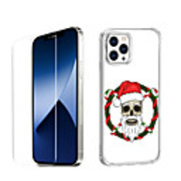 Christmas Case For Apple iPhone 12 iPhone 11 iPhone 12 Pro Max Unique Design Protective Case with Screen Protector Shockproof Back Cover TPU