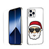 Christmas Case For Apple iPhone 12 iPhone 11 iPhone 12 Pro Max Unique Design Protective Case with Screen Protector Shockproof Back Cover TPU