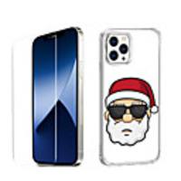 Christmas Case For Apple iPhone 12 iPhone 11 iPhone 12 Pro Max Unique Design Protective Case with Screen Protector Shockproof Back Cover TPU