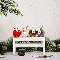Christmas Celebration Decoration Felt Deer Pendant Creative New Elk Pendant Christmas Tree Hanging Gift
