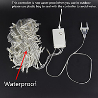 Christmas Decorating Lights 50M 400 LEDs Outdoor Indoor LED Décor Fairy String Lights 164ft Holiday Lights Christmas Tree Decorating Idea Waterproof Icicle for Garland Patio