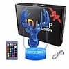 Christmas Decoration 3D Night Light Gift for Kids Night Light Santa Snowman Reindeer Lamp with Remote Control 16 Color Changing Christmas Halloween Birthday Gift for Child Baby Kid Ice Crack Base