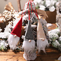 Christmas Decoration Wine Bottle Cover Faceless Doll Wine Bottle Cap Santa Small Pendant