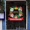 Christmas Decorations / Holiday Wall Stickers Plane Wall Stickers / Holiday Wall Stickers Decorative Wall Stickers,  PVC Home Decoration Wall Decal Wall / Window Decoration 1pc