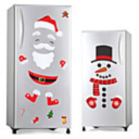Christmas Decorations / Holiday Wall Stickers Plane Wall Stickers / Holiday Wall Stickers Decorative Wall Stickers,  PVC Home Decoration Wall Decal Wall / Window Decoration 1pc