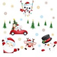 Christmas Decorations / Holiday Wall Stickers Plane Wall Stickers / Holiday Wall Stickers Decorative Wall Stickers,  PVC Home Decoration Wall Decal Wall / Window Decoration 1pc
