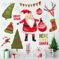 Christmas Decorations / Holiday Wall Stickers Plane Wall Stickers / Holiday Wall Stickers Decorative Wall Stickers,  PVC Home Decoration Wall Decal Wall / Window Decoration 1pc