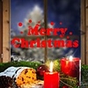 Christmas Decorations / Holiday Wall Stickers Plane Wall Stickers / Holiday Wall Stickers Decorative Wall Stickers,  PVC Home Decoration Wall Decal Wall / Window Decoration 1pc