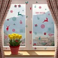 Christmas Decorations / Holiday Wall Stickers Plane Wall Stickers / Holiday Wall Stickers Decorative Wall Stickers,  PVC Home Decoration Wall Decal Wall / Window Decoration 1pc