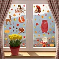 Christmas Decorations / Holiday Wall Stickers Plane Wall Stickers / Holiday Wall Stickers Decorative Wall Stickers,  PVC Home Decoration Wall Decal Wall / Window Decoration 1pc