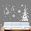 Christmas Decorations / Snow Christmas Tree Wall Stickers Holiday Wall Stickers Decorative Wall Stickers PVC Home Decoration Wall Decal Window Decoration 1pc