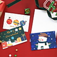 Christmas Decorations Christmas Bronzing Greeting Card