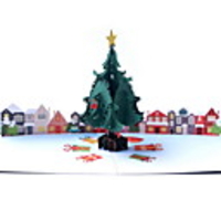 Christmas Decorations Christmas Card 3D Creative Handmade Cards