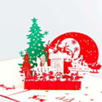 Christmas Decorations Christmas Ornaments 3D Card