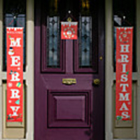 Christmas Decorations Couplets Hanging Cloth Atmosphere Wall Cloth Hanging Door Ornaments